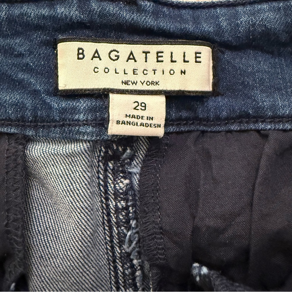 Bagatelle Collection Wide Leg Jeans Women Size 29 High Rise Dark Wash - Picture 5 of 5